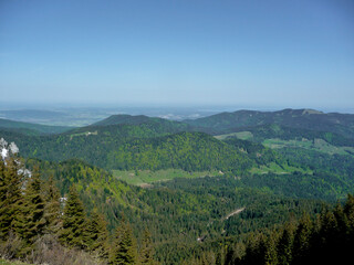 Fototapeta na wymiar Brauneck Panorama trail, Bavaria, Germany
