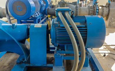 Electric motors driving water pumps