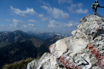 Hiking tour Brunnstein mountain, Bavaria, Germany