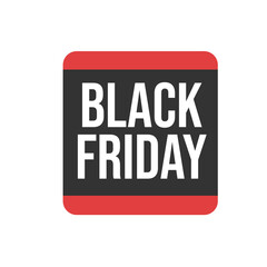 Black Friday  sale. Black and pink sale banner label. Vector illustration.