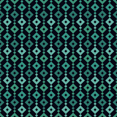 Ethnic, tribal seamless surface pattern. Repeated diamonds and rhombuses motif. Folk background. Folkloric wallpaper. Geometric ornament. Geo digital paper, textile print. Vector art