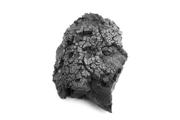 pile of coal isolated on white