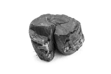 pile of coal isolated on white