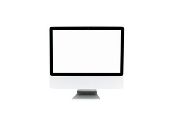  computer, isolated on white background screen clipping path.