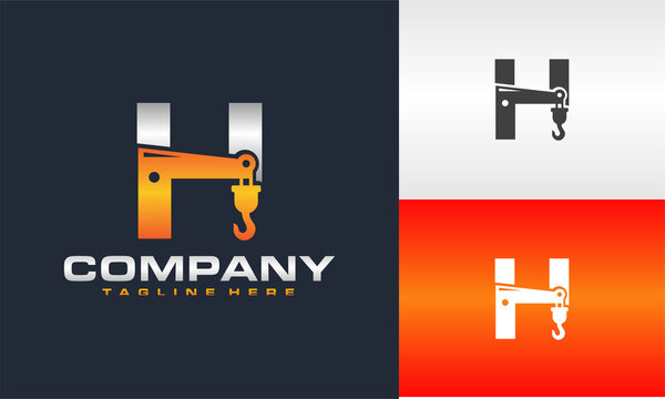 Initial H Crane Logo