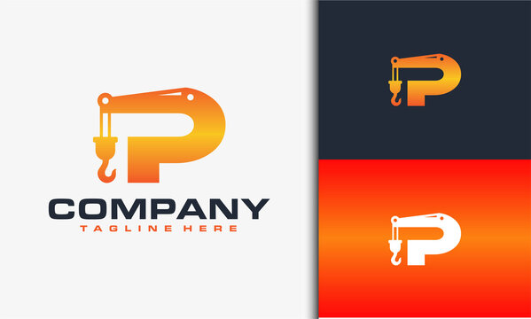 Initial P Crane Logo