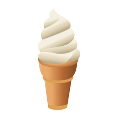 delicious ice cream isolated icon