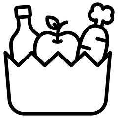 Grocery Shopping Bucket 