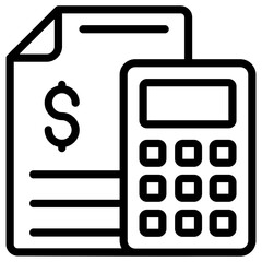 Financial Calculation Vector 