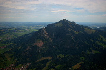 Alpenlandschaft in Süddeutschland 28.8.2020