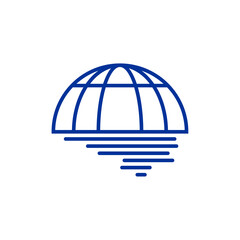 World Tornado logo vector template, Creative Twister logo design concepts, icon symbol, Illustration