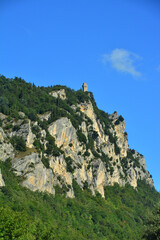 Monte Titano. Uno scorcio dell'imponente Monte Titano e della Terza Torre, o Torre Montale.