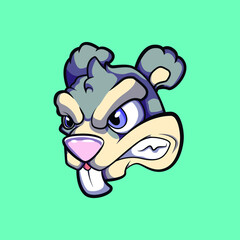 Obraz premium squirrel pack vector illustration for sticker