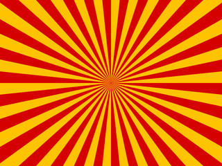 Retro comic yellow and red background. Vintage pop art style. Vector illustration