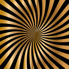 Black and gold shiny background. Vector illustration