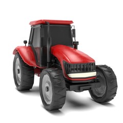 3D Illustration of a Tractor