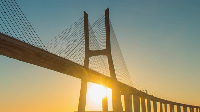 The Vasco De Gama Bridge, Lisbon, Portugal