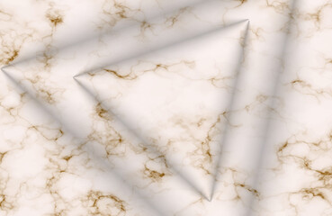 Luxury background, Abstract marble decoration, golden pattern. Luxury White Gold Marble texture background vector. with 3d geometric shape