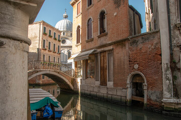 Obraz na płótnie Canvas City of Venice, Church of Santa Maria dei Miracoli, Italy