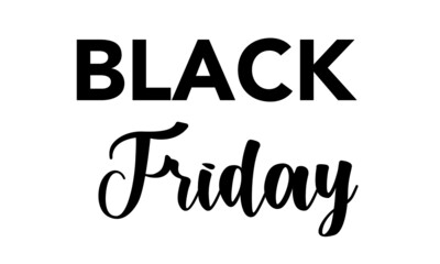 Fototapeta premium Black Friday text design, Typography for print or use as poster, card, flyer or T Shirt