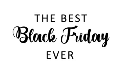 Black Friday text design, Typography for print or use as poster, card, flyer or T Shirt