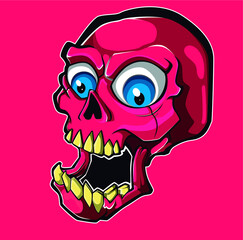 skulls vector illustration art for print