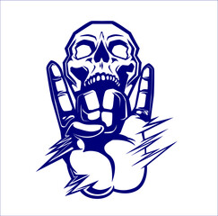 Black and white vector illustration for print tshirt