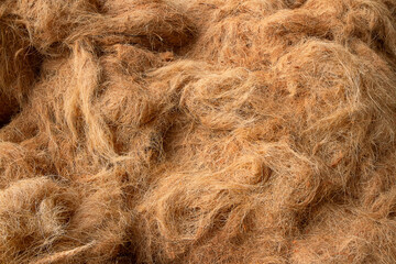 fullframe shoot of coconut or coco fiber made from coco husk
