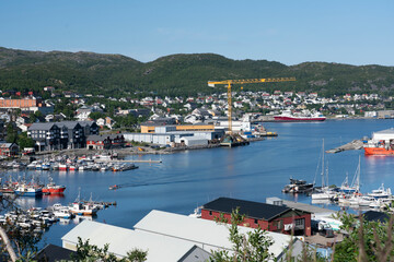Fototapeta na wymiar View from Skjervøy, Troms, Norway.