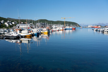 Fototapeta na wymiar View from Skjervøy, Troms, Norway.