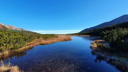 Obraz premium lake and mountains