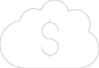 Business & Technology line for cloud  and dollar