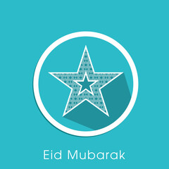 Illustration of Eid Mubarak for the celebration of Muslim community festival.