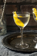 Boozy Lemon Dry Gin Martini