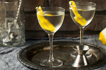 Boozy Lemon Dry Gin Martini