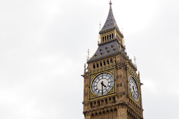 Fototapeta na wymiar Big Ben, London, UK, houses of parliament