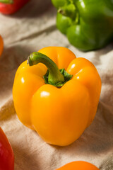 Raw Organic Colorful Bell Peppers