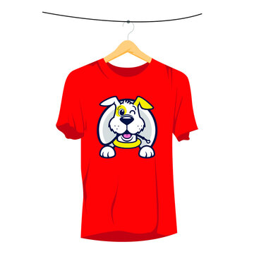 Kutta, dog tshirt, red funny dog tshirt