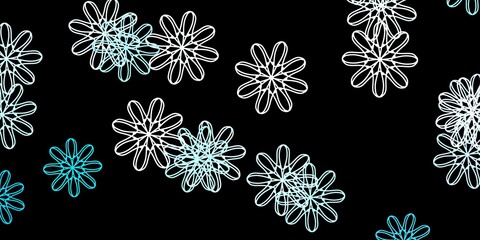 Dark Pink, Blue vector pattern with abstract shapes.