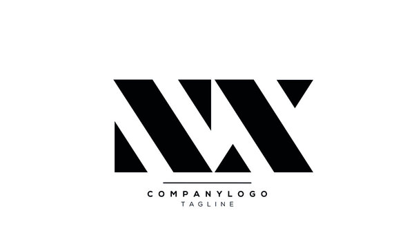 Alphabet letters Initials Monogram logo NX,XN,N and X