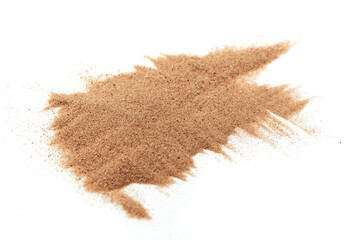 sand on the white background