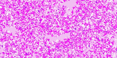 Light purple vector texture with bright snowflakes.