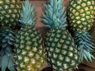 ananas owoc jedzenie zielony świeży