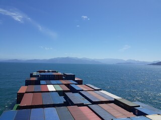Brazil shores from sea