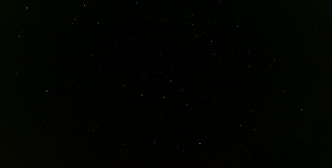 Stars and lights from Hejnice town in Jizerske hory mountains