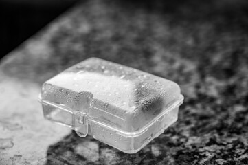 Steam sterilizer container for pacifiers in a microwave