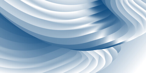 Obraz premium Blue wavy surface. Minimalistic design. Vector 3d illustration. Abstract background. Multi-colored gradient substance. Modern cover template