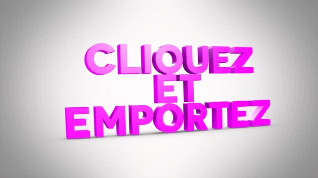cliquez et emportez video violet