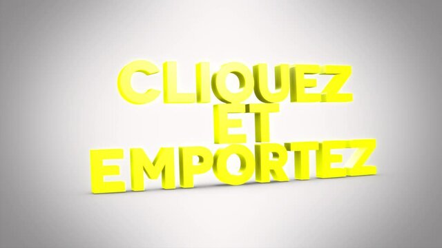 cliquez et emportez video jaune