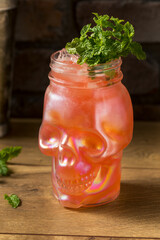 Refreshing Boozy Zombie Tiki Cocktail